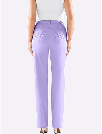 Pantalon chic avec poches à traitement respirant et anti-taches - Taille longue - Witt