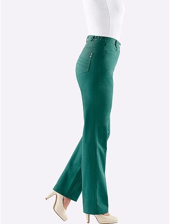 Pantalon chic avec poches décoratives et ceinture élastique - Taille courte - Witt