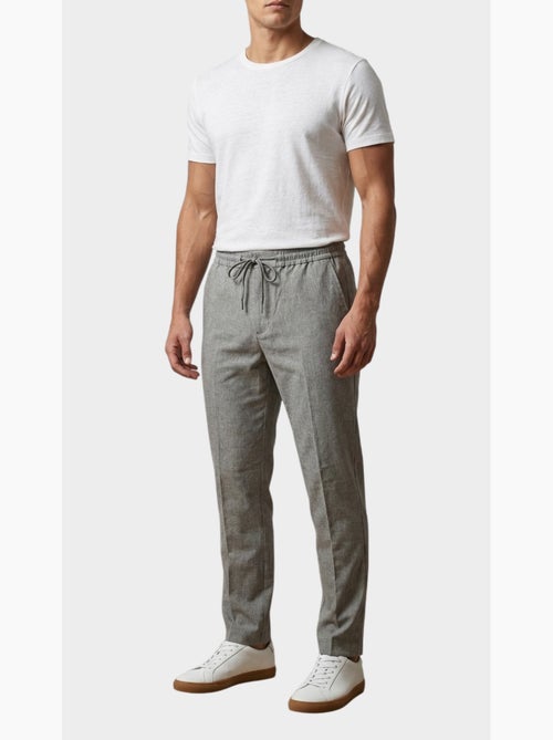 Pantalon chic décontracté à cordon - Kiabi