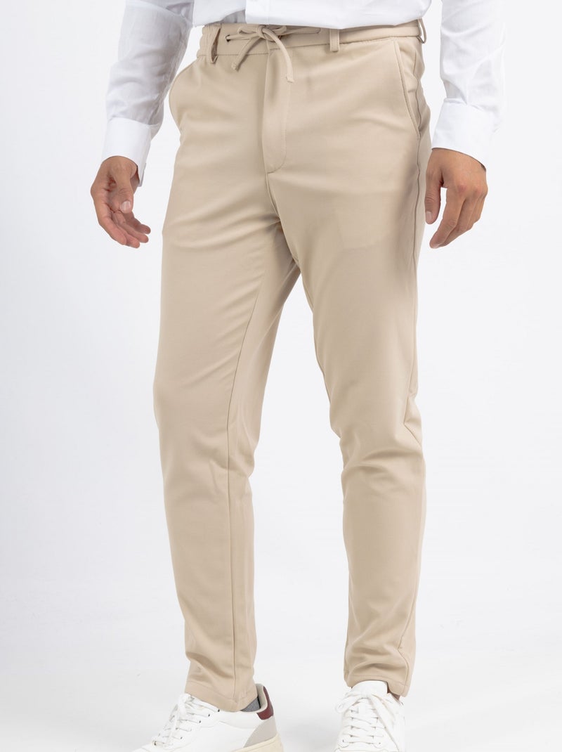 Pantalon chic pour homme Beige - Kiabi