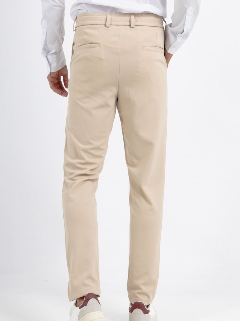 Pantalon chic pour homme Beige - Kiabi