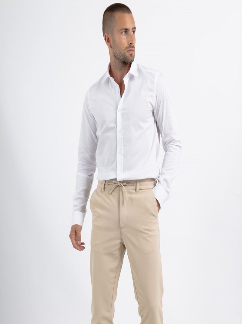Pantalon chic pour homme Beige - Kiabi