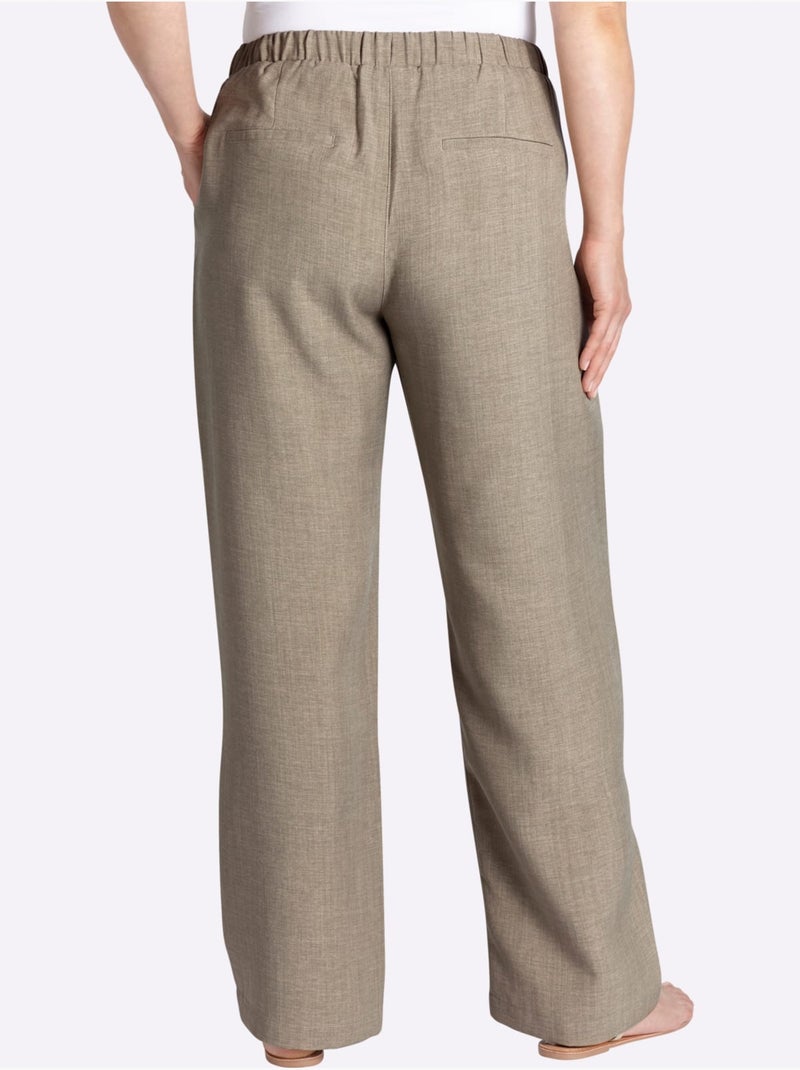 Pantalon Chiné - Taille Standard - Sheego Ivoire - Kiabi