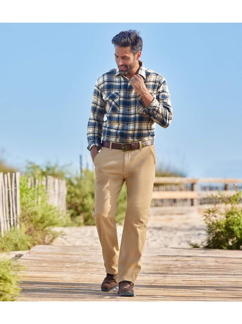 Pantalon Chino - ATLAS FOR MEN Camel - Kiabi