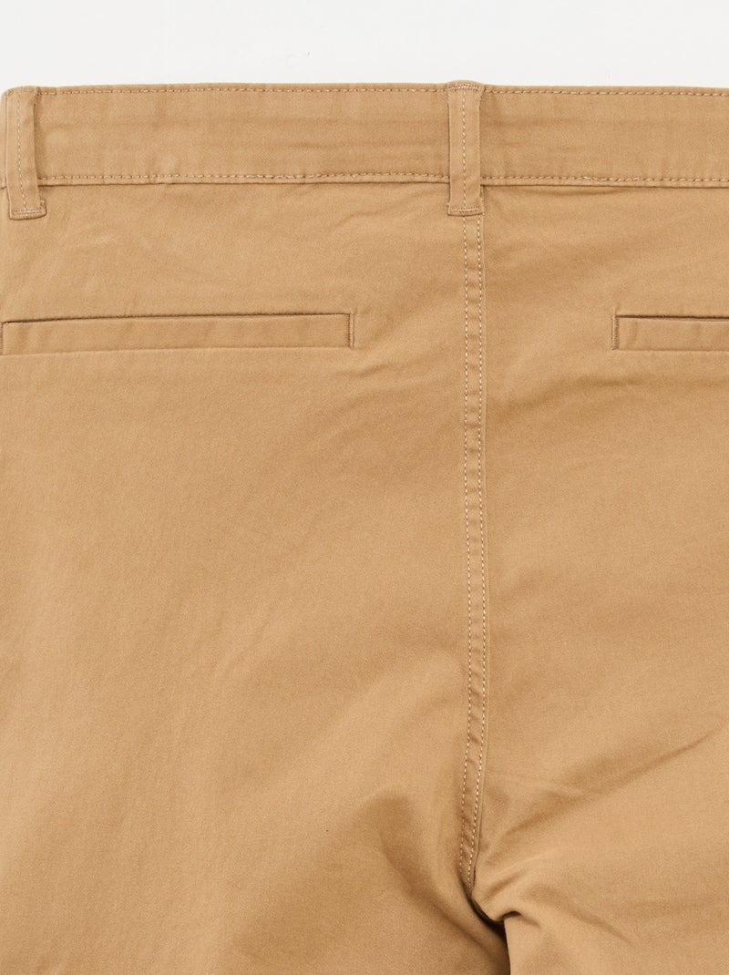Pantalon chino - collection facile à enfiler Beige - Kiabi
