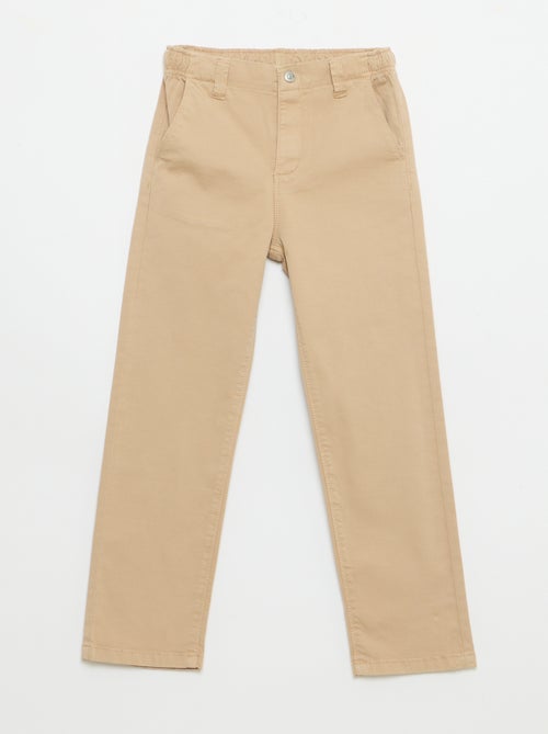 Pantalon chino - collection facile à enfiler - Kiabi
