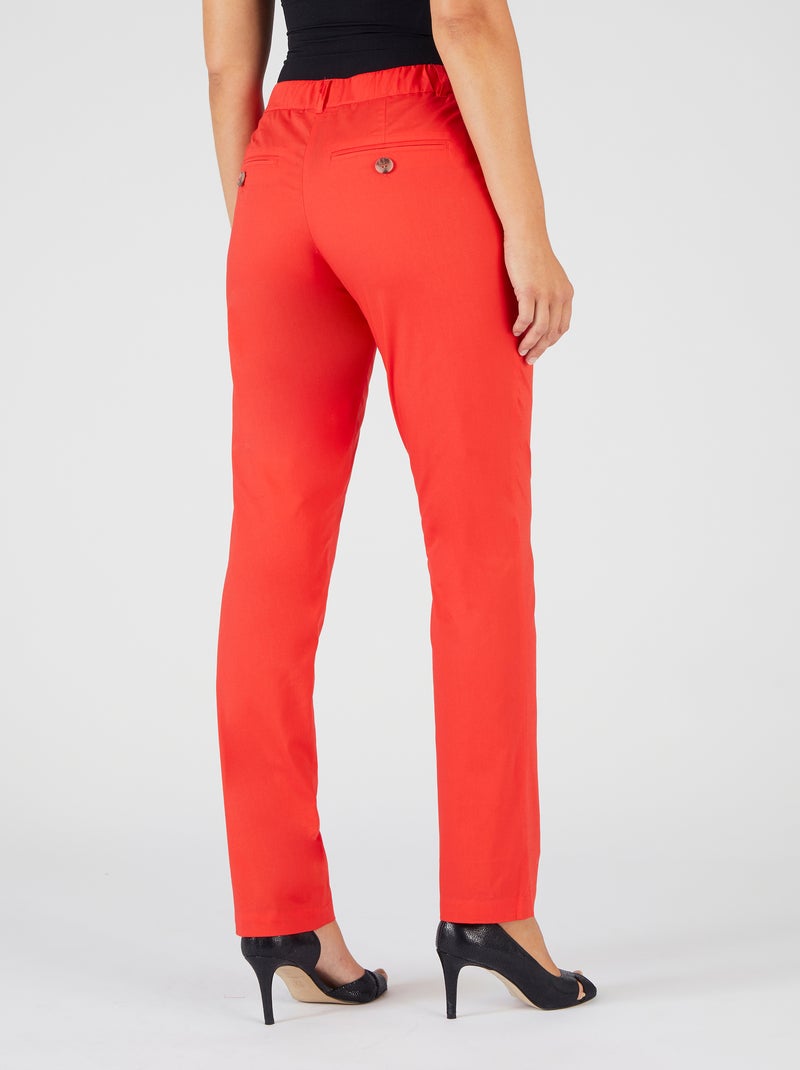 Pantalon chino - Damart Rouge - Kiabi