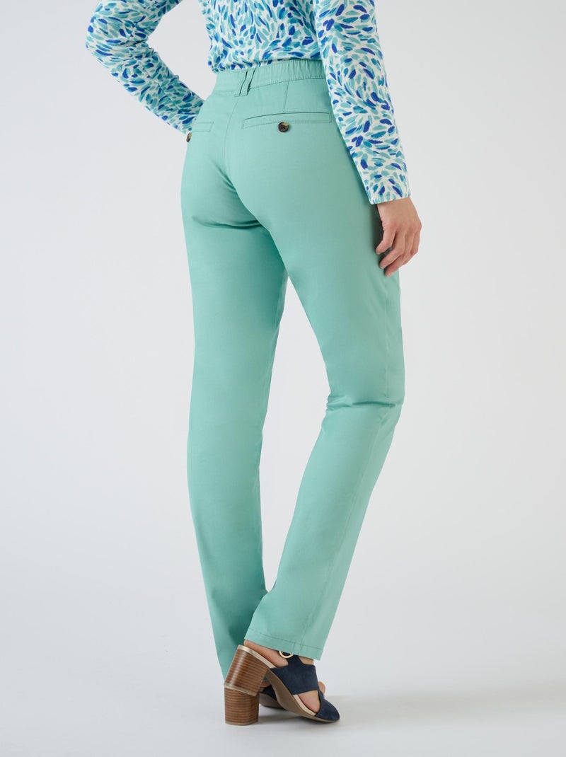 Pantalon chino - Damart Vert clair - Kiabi