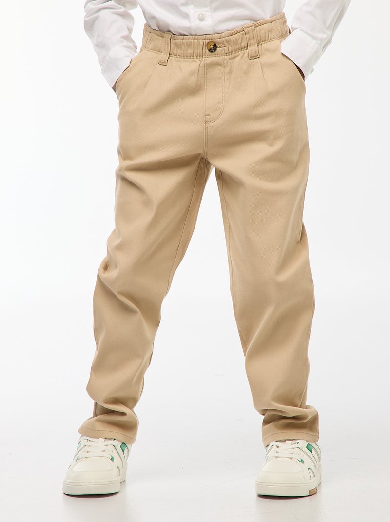Pantalon chino - So Easy Beige - Kiabi