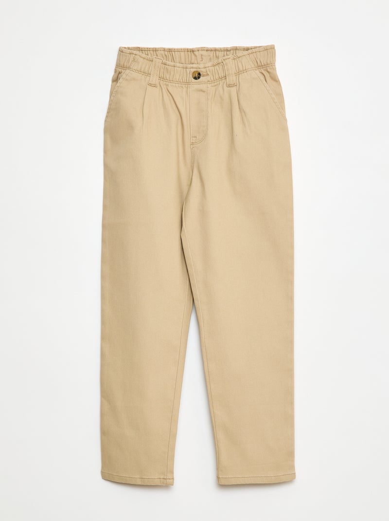 Pantalon chino - So Easy Beige - Kiabi