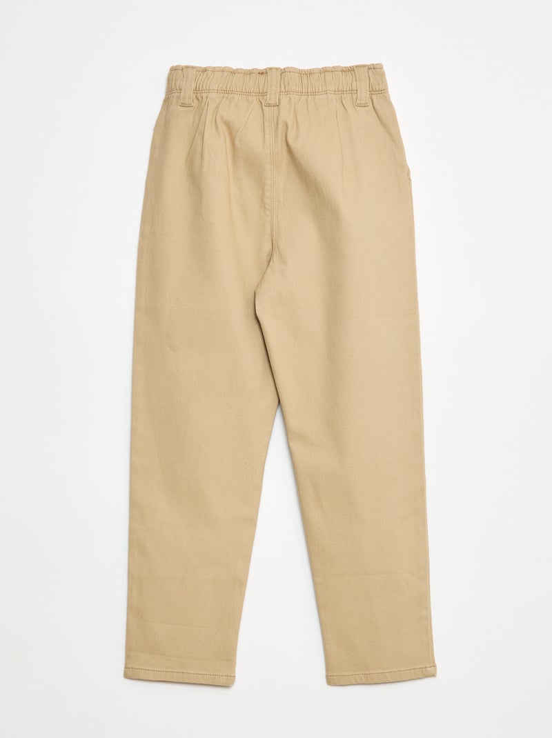 Pantalon chino - So Easy Beige - Kiabi