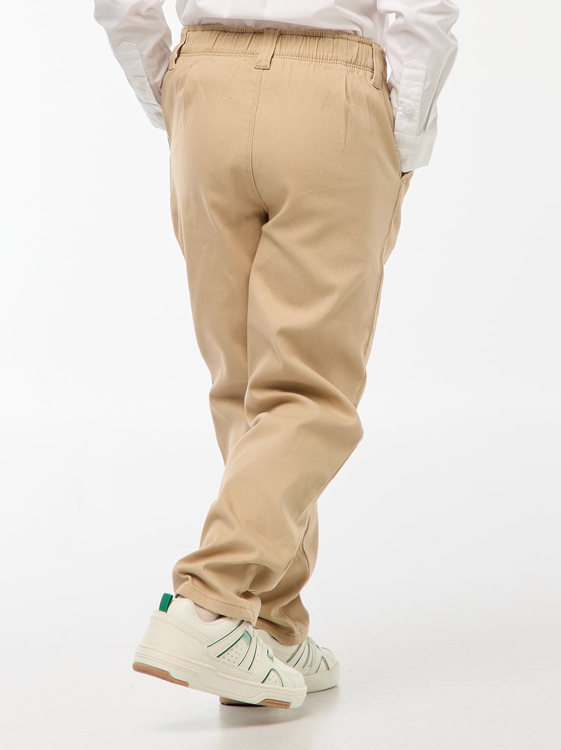Pantalon chino - So Easy Beige - Kiabi