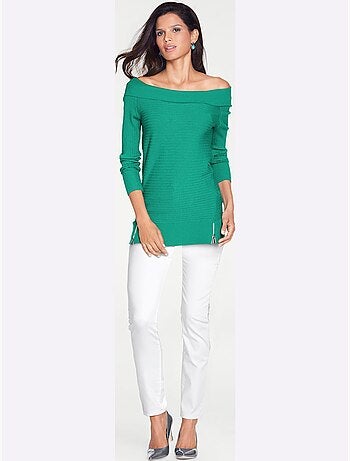 Pantalon chino - taille courte - helline