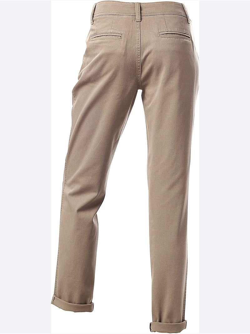 Pantalon chino - taille standard - helline Sable - Kiabi
