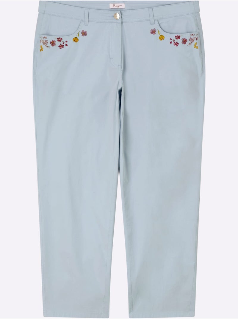 Pantalon Chino - Taille Standard - Sheego Bleu - Kiabi