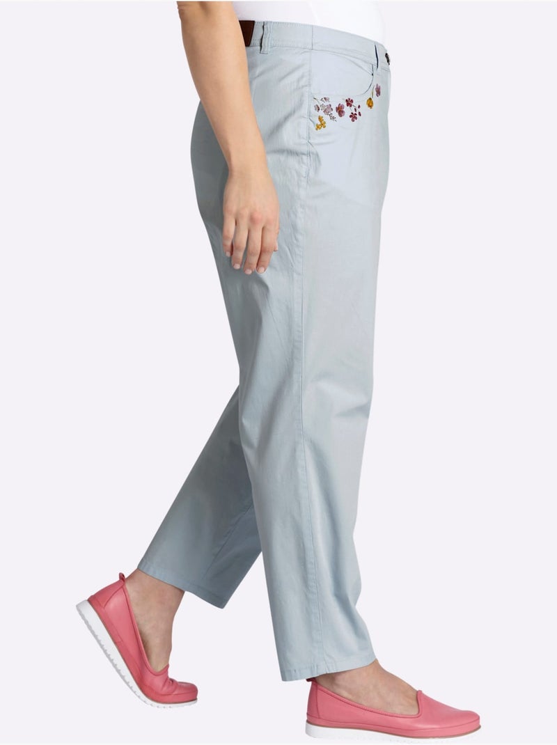 Pantalon Chino - Taille Standard - Sheego Bleu - Kiabi