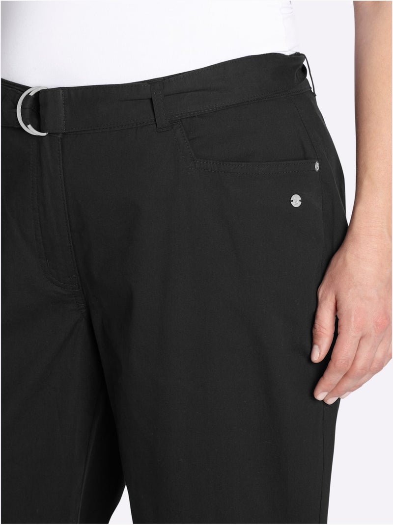 Pantalon Chino - Taille Standard - Sheego Noir - Kiabi