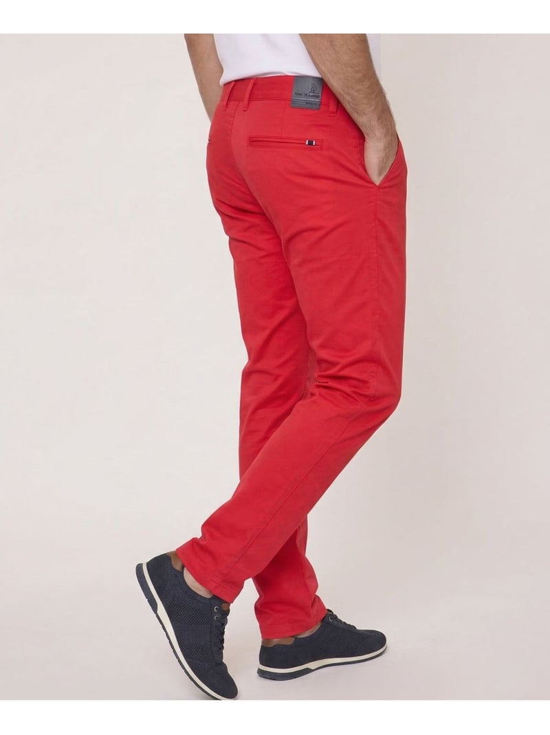 Pantalon Chino - Terre de Marins Rouge - Kiabi
