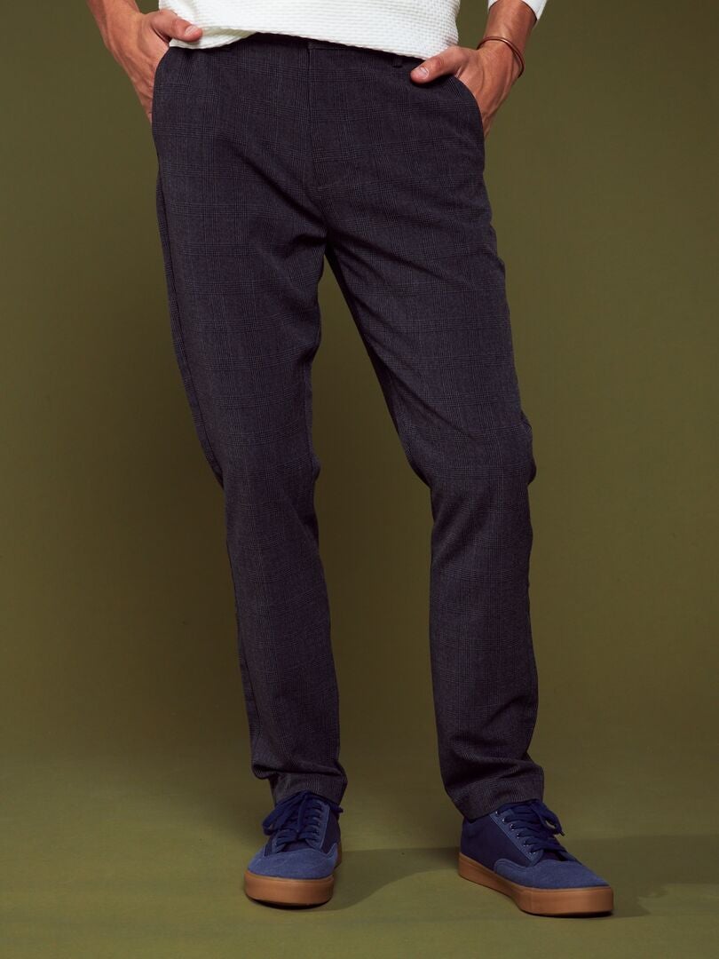 Pantalon Crop à Carreaux Chico's - Taille 1 - Marron - En Poly/rayon/spandex - Occasion En Excellent état