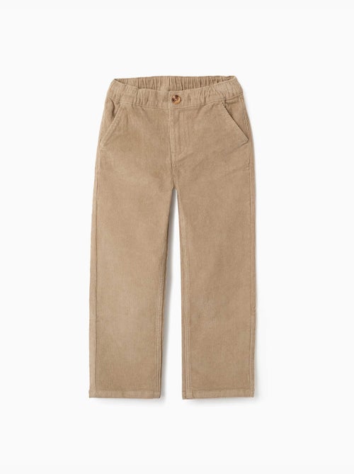 Pantalon chino à coupe droite en velours côtelé - Kiabi Pantalon chino à coupe droite en velours côtelé - Kiabi