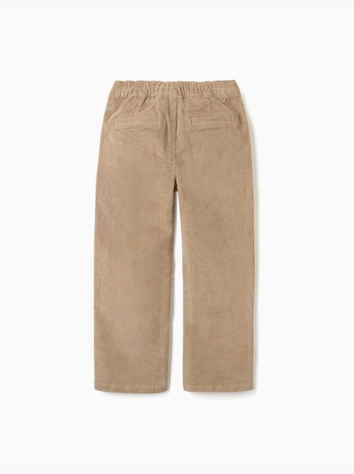 Pantalon chino à coupe droite en velours côtelé - Kiabi Pantalon chino à coupe droite en velours côtelé - Kiabi