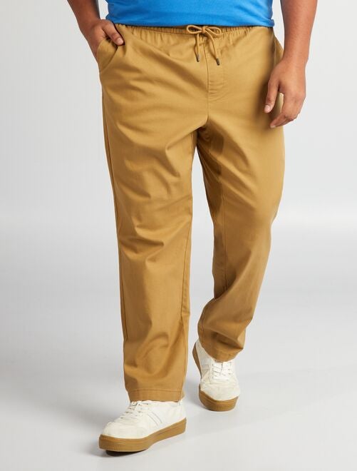 Pantalon chino à taille élastiquée - Kiabi