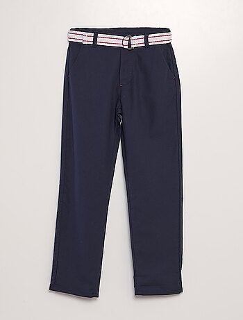 Pantalon chino avec ceinture