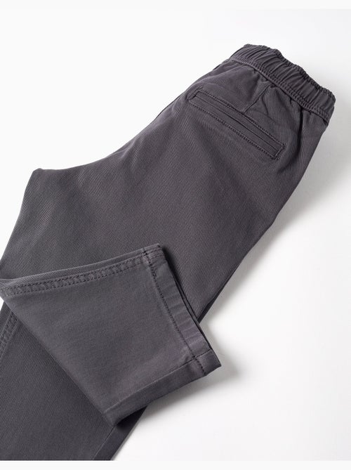 Pantalon chino baggy en sergé B&S - Kiabi