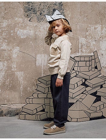 Pantalon chino baggy en sergé B&S