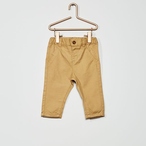 Pantalon Chino Bebe Garcon Beige Kiabi 7 00