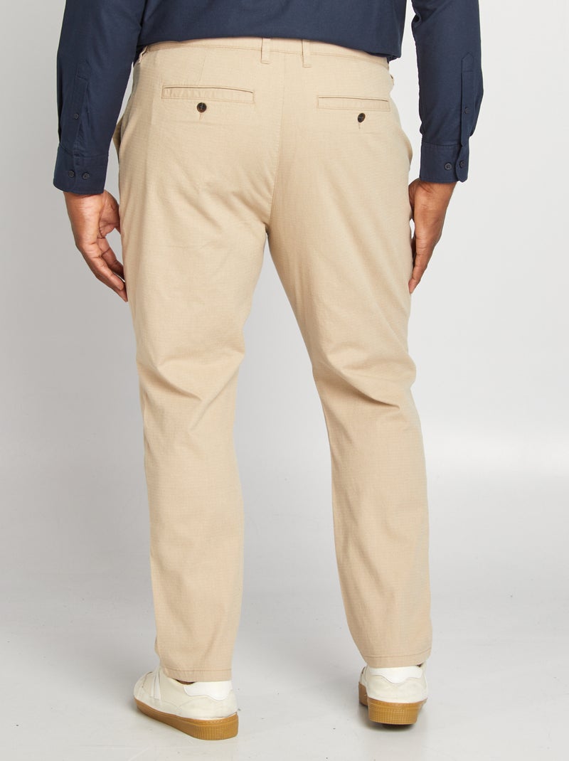 Pantalon chino Beige - Kiabi