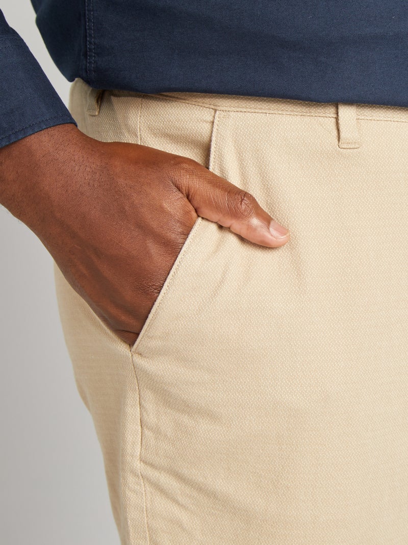 Pantalon chino Beige - Kiabi