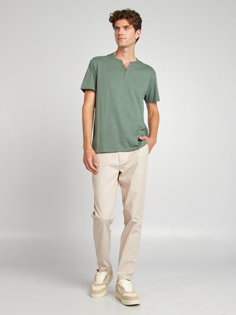 Pantalon chino beige - Kiabi