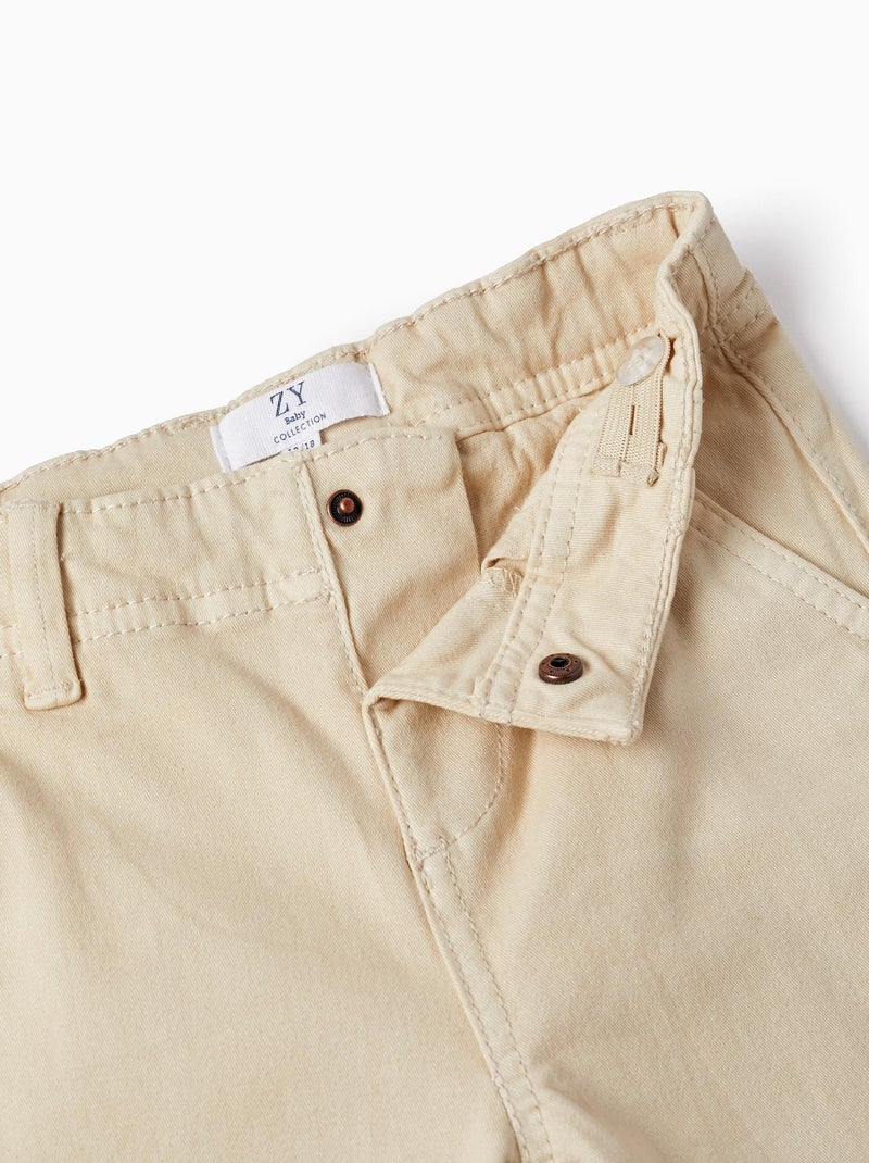 Pantalon chino beige pour bébé garçon BROTHERS&SISTERS Beige clair - Kiabi