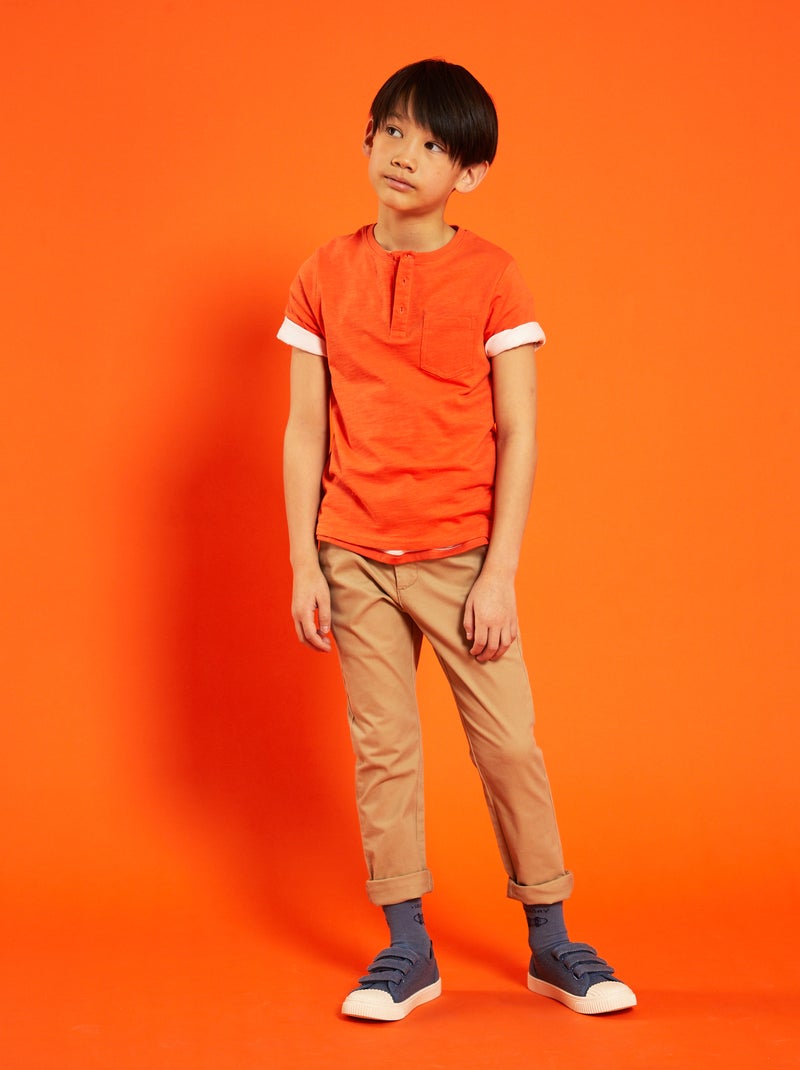 Pantalon chino Beige - Kiabi