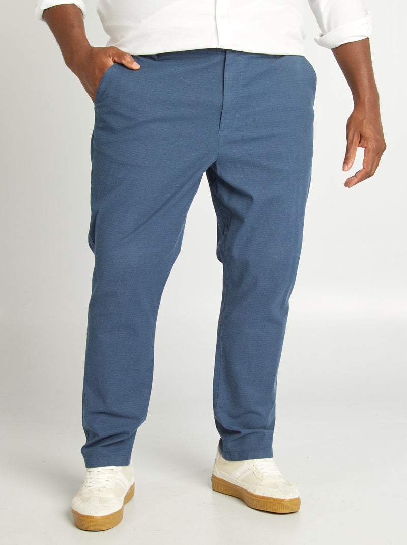Pantalon chino Bleu - Kiabi