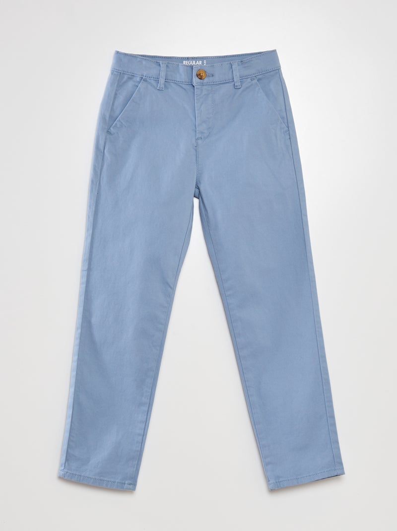Pantalon chino Bleu ciel - Kiabi