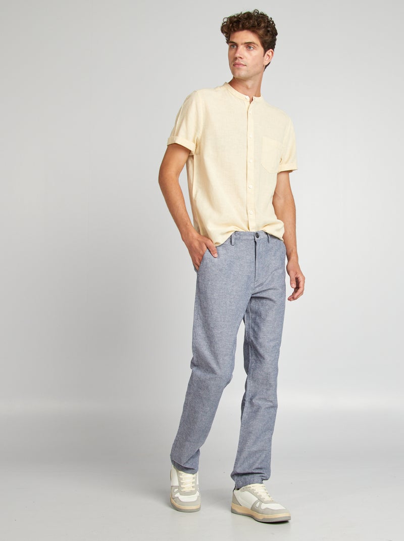 Pantalon chino Bleu gris - Kiabi