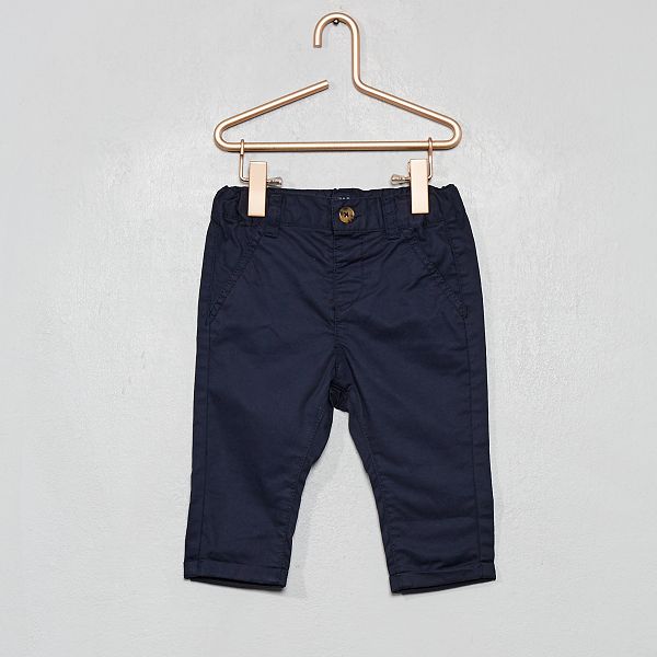 Pantalon Chino Bebe Garcon Bleu Marine Kiabi 7 00