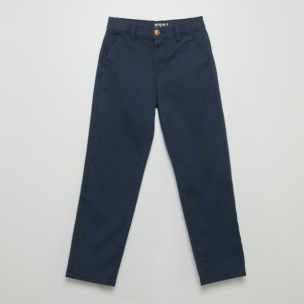 %%% LCEE Boys Garçons Chino Pantalon Ceinture Blue Navy Taille 116-164 Prix Recommandé 49,95