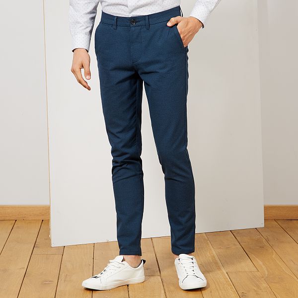 pantalon homme bleu marine