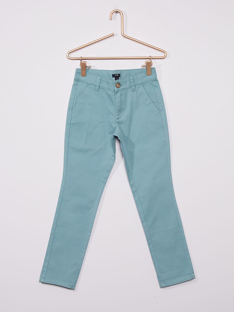 Pantalon chino bleu - Kiabi