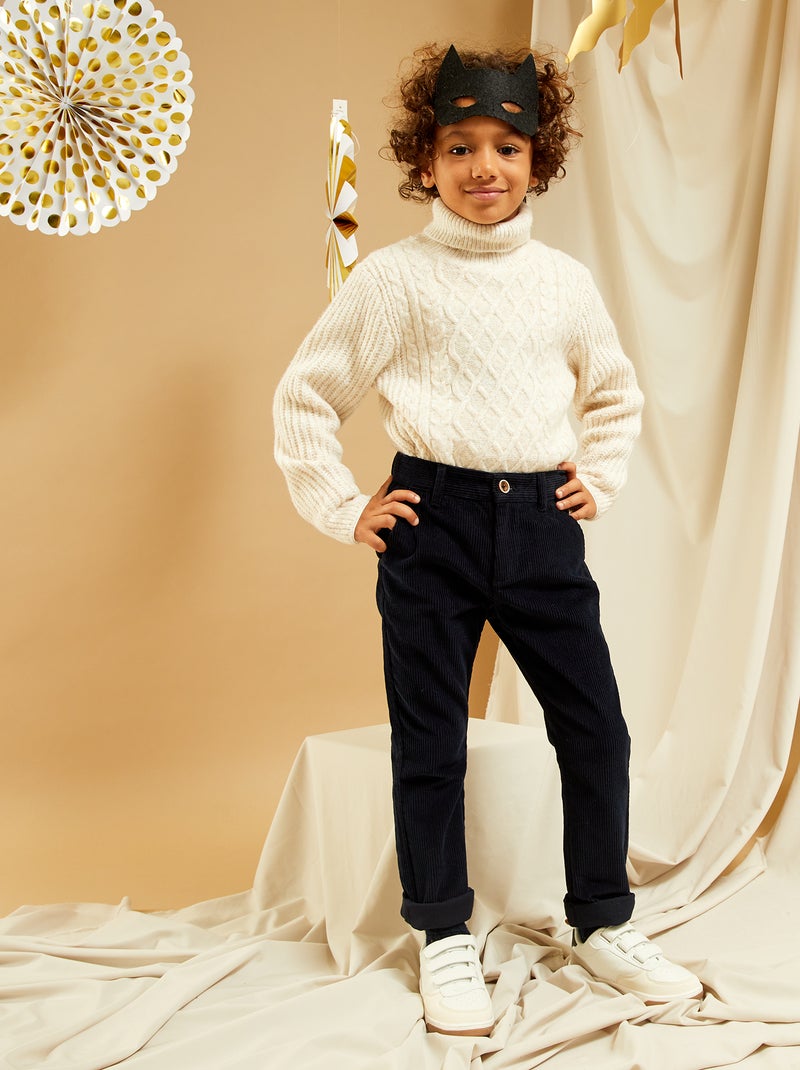 Pantalon chino Bleu - Kiabi