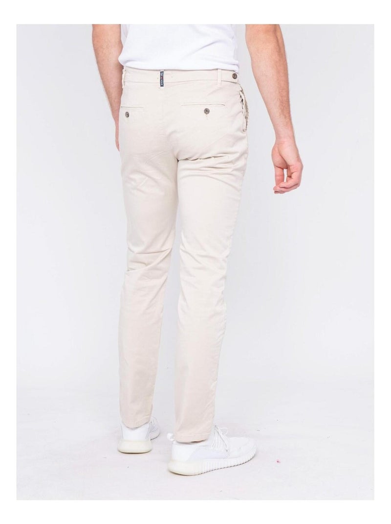 Pantalon chino CALES Beige - Kiabi