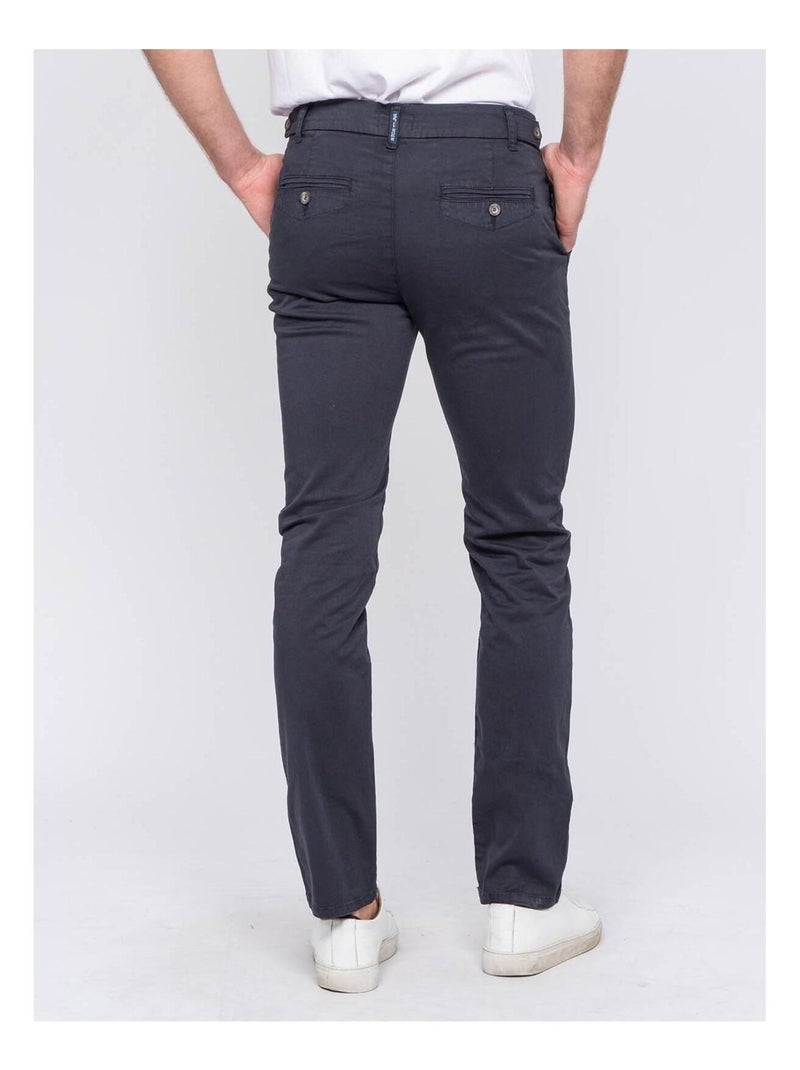 Pantalon chino CALES Bleu marine - Kiabi