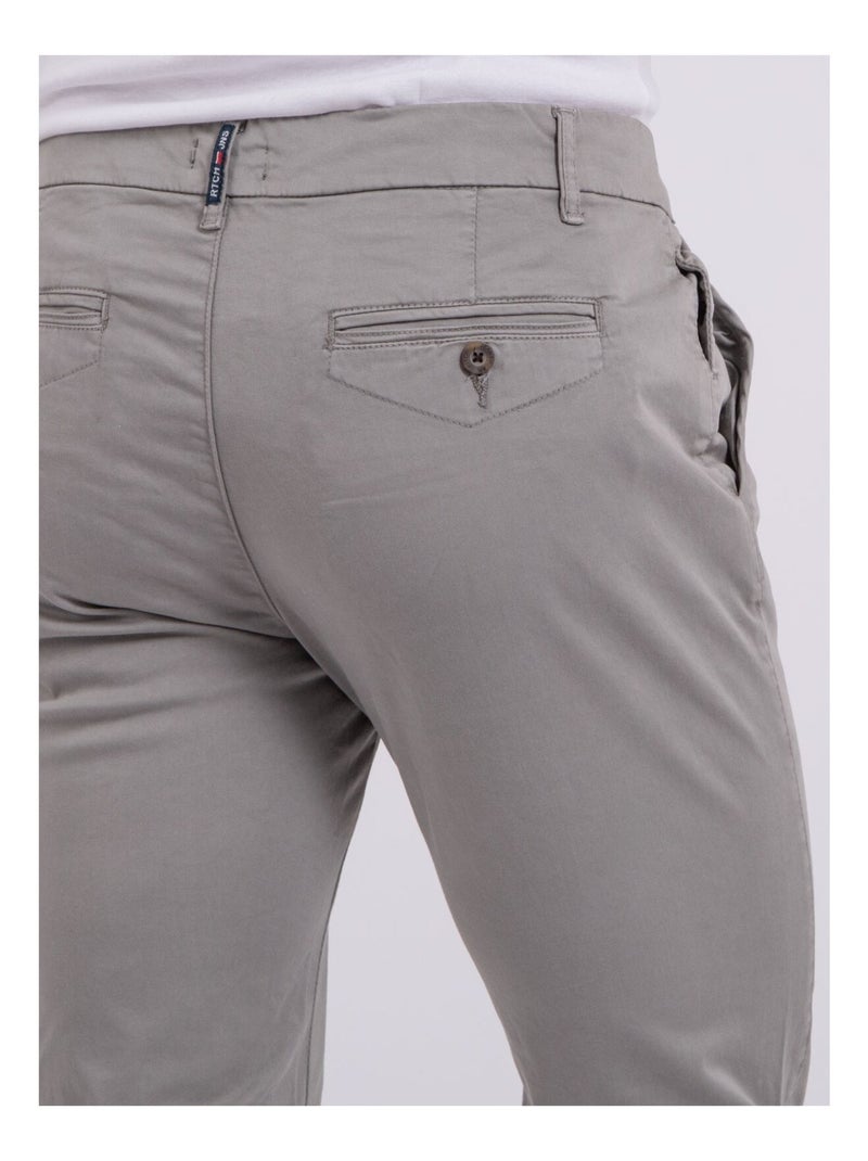 Pantalon chino CALES Gris - Kiabi
