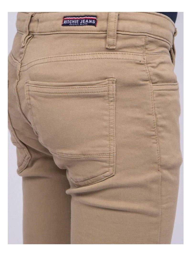Pantalon chino CANDELO garçon Beige - Kiabi