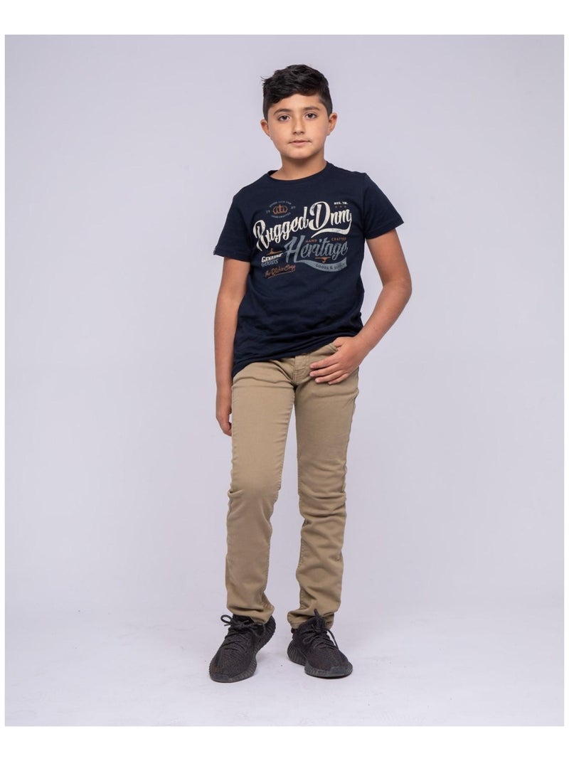 Pantalon chino CANDELO garçon Beige - Kiabi