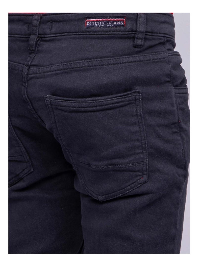 Pantalon chino CANDELO garçon Bleu marine - Kiabi