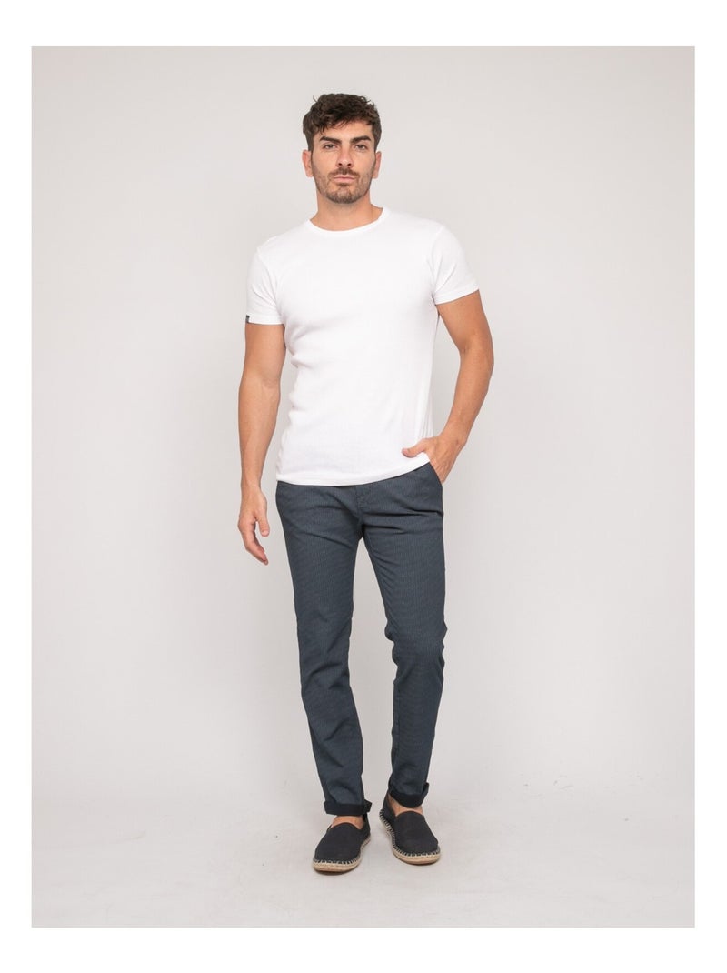 Pantalon chino CODEGA Bleu marine - Kiabi